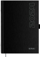 Herlitz A5 denní metalický černý - Diář