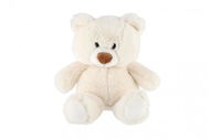Teddies Medvěd sedící 35 cm, bílý - Plyšák