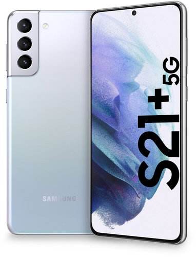 Samsung Galaxy S21 + 5G 256GB Fantomezüst - Mobiltelefon - Fő fotó