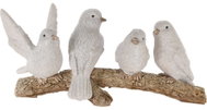 HOME STYLING COLLECTION Ptáčci na větvi, polyresin, bílá, výška 7,4 cm - New