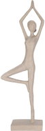 HOME STYLING COLLECTION Jóga, pozice stromu, plast, béžová, výška 40 cm - New