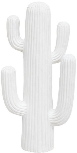 ATMOSPHERA Rodrigo, cactus, artificial stone, white, height 58cm - Decoration - Main image