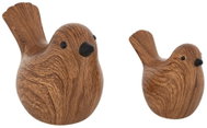 ATMOSPHERA Ptáčci, sada 2 ks, keramika, hnědá, výška 10,7 cm - New