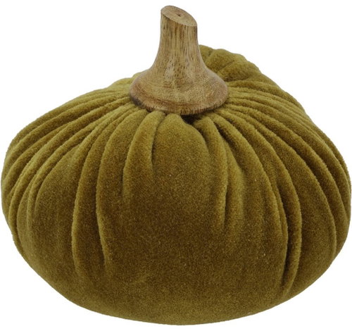 Home Styling Collection Sametová dýně, khaki, 10 × 11 cm - Dekorace - Hlavní obrázek