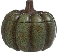 4Living Keramická dóza ve tvaru dýně, s víkem, zelená, průměr 18 × 17,5 cm - Decoration