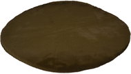 Home Styling Collection Round rug, faux fur, diameter 80 cm, green - Carpet