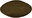 Rug, faux fur, diameter 80 cm, green