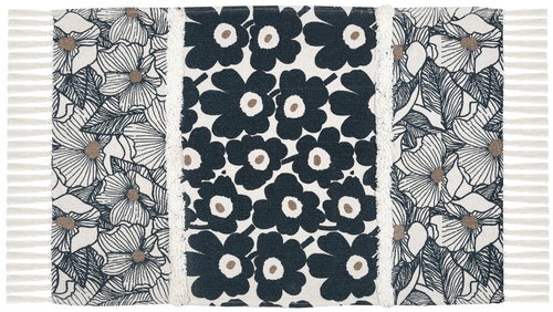 STOF Cotton carpet with floral pattern, EUGENIE, 60 × 90 cm - Carpet - Main image