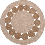 EH Excellent Houseware Round living room rug, boho style, diameter 80 cm - Carpet