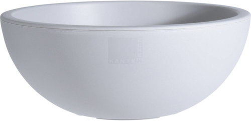 Home Styling Collection Large plastic flower pot in white, 40 × 16 cm - Flower Pot - Main image