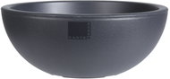Home Styling Collection Large plastic flower pot in black, 40 × 16 cm - Flower Pot