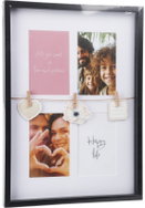 Home Styling Collection Photo frame with decoration, 31 × 27 × 43,5 cm, black frame - Photo Frame