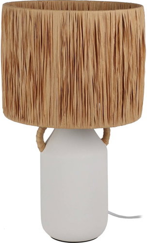 Home Styling Collection Ceramic table lamp with knitted shade 24 × 42 cm - Table Lamp - Main image