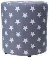 Home Styling Collection Pouf STARS, 30 cm, grey - Ottoman