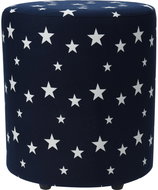 Home Styling Collection Pouf STARS, 30 cm, dark blue - Ottoman