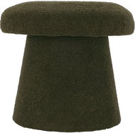 Home Styling Collection Round upholstered pouf TEDDY in the shape of a mushroom boucle, 43 × 38 cm,  - Ottoman