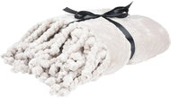 Home Styling Collection Boho fringed blanket, 100% polyester, 130 × 160 cm, light grey - Blanket