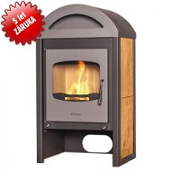 FLAMINGO MELAND Tiled Walnut - Wood Stove