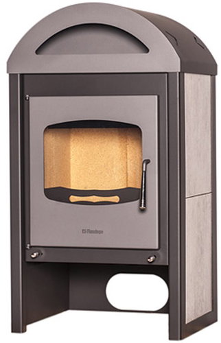 FLAMINGO MELAND Tiled Bleached Oak - Wood Stove - Main image