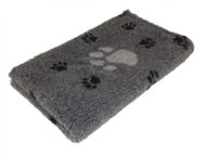 HS VetBedding Premium dark grey - black small and grey large paws 100 × 80 cm - Dog Mat