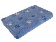 HS VetBedding Premium light blue - white and blue paws 160 × 100 cm - Dog Mat