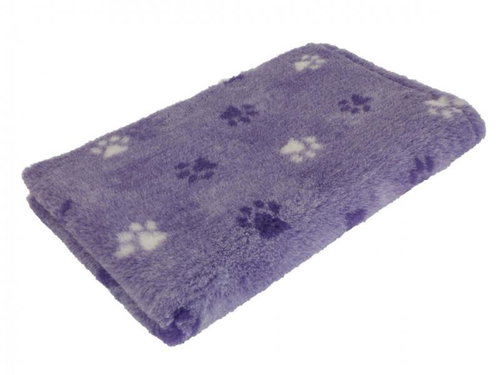 HS VetBedding Premium light purple - purple and white paws 160 × 100 cm Main image HS VetBedding Premium light purple - purple and white paws 160 × 100 cm - Cat & Dog Bed Blanket - Main image