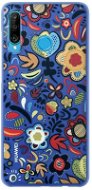 Huawei Original Colorful TPU Puzdro Flower Blue na P30 Lite - Kryt na mobil