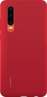 Huawei Original Silikon Car Cover Rot für P30 - Handyhülle