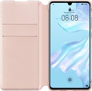 Huawei Original Wallet Hülle Pink für P30 - Handyhülle