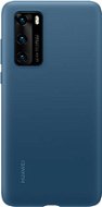 Huawei Original Silikonhülle Blau für P40 - Handyhülle