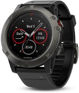 Garmin Fenix 5X Sapphire Gray Optic Black Band - Smartwatch