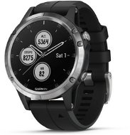 Garmin Fenix ??5 Plus Silver, Black Band - Smart Watch