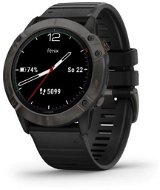 Garmin Fenix 6X Solar, Titanium Grey DLC/Black Band (MAP/Music) - Smart Watch