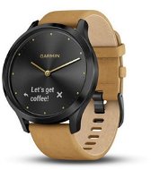 Garmin vívomove HR Premium Onyx Black Tan Suede - Smart hodinky