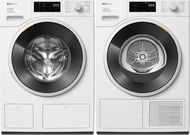 MIELE TSF 763WP EU1 LW EcoSpeed&8kg + WSF664WCS EU1 LW TDos 8 kg - Mosógép és szárítógép szett