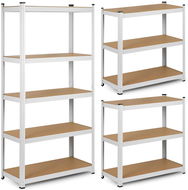 Humberg Kovový úložný regál 180 × 90 × 40 cm bílý - Regál