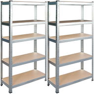Humberg Kovový úložný regál sada 2 ks. 180 × 90 × 40 cm HR-812 - Regál