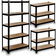 Humberg Kovový regál 150 × 75 × 30 cm černý - Regál