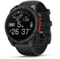 Garmin Fenix 8 47mm AMOLED, sötétszürke, fekete szilikon szíj - Okosóra
