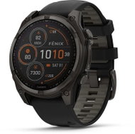 Garmin Fenix 8 47mm Sapphire Solar Titanium Black/Pebble Grey Band - Smart Watch