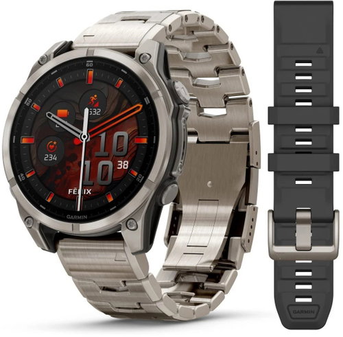 Garmin Fenix 8 47mm AMOLED Sapphire Titanium/Titanium - Smart Watch - Main image
