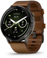 Garmin Venu 4 45mm Slate / Leather Band - Okosóra