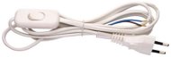 EMOS Flexo Kabel PVC 2 × 0,75 mm2 mit Schalter - 2 m - weiß - Stromkabel