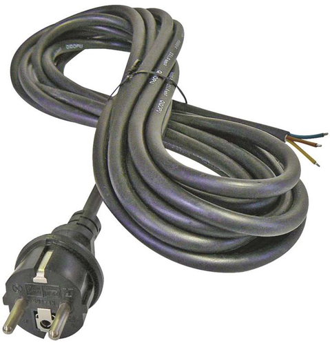 EMOS Flexo Rubber Cord 3 × 1mm2, 3m, Black - Power Cable - Main image
