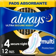 Menštruačné vložky ALWAYS Ultra Extra Night 12 ks - Menstruační vložky
