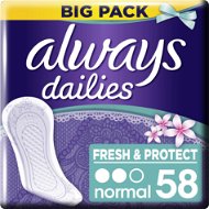 ALWAYS Fresh & Protect Normal Fresh intímky 58 ks - Slipové vložky
