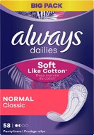 ALWAYS Dailies Soft Like Cotton Normal Intímky 58 ks - Slipové vložky