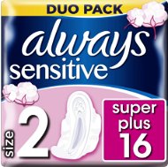 Egészségügyi betét ALWAYS Sensitive Ultra Super Plus, 16 db - Menstruační vložky