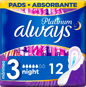 Egészségügyi betét ALWAYS Platinum Day & Night 12 db - Menstruační vložky