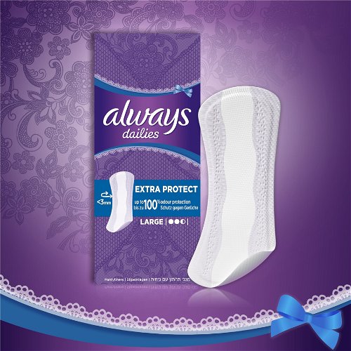Always Dailies Large Extra Protect 52 Pads 2020 PNG Images & PSDs for  Download